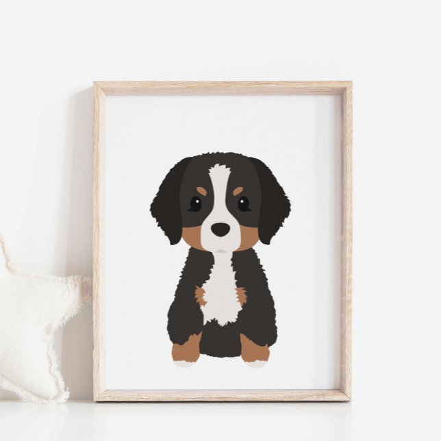 Poster de décoration bernois Mountain Dog Nursery  (Créateur téléchargé)