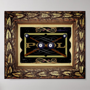 Poster de décoration de piscine classique (Hall)