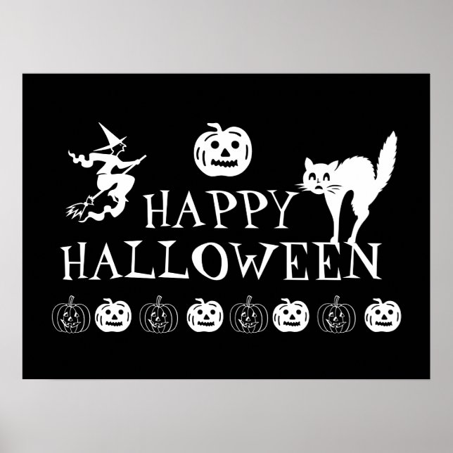 Poster de décoration éffrayante Halloween (Devant)
