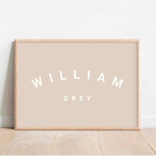 Poster de décoration minimaliste beige