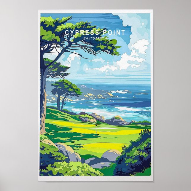 Poster de décoration murale Cypress California Tra (Devant)