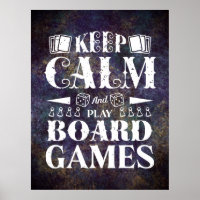 Poster de décoration murale de Grunge Board Games