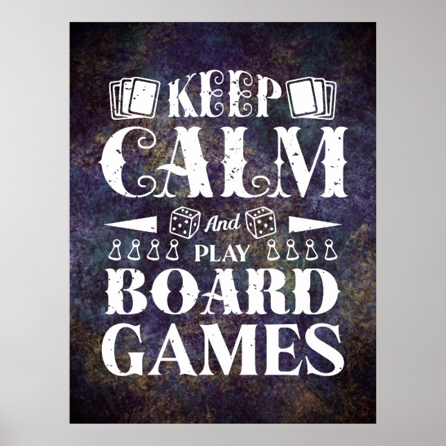 Poster de décoration murale de Grunge Board Games (Devant)