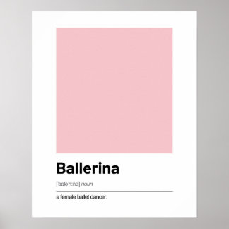 Poster de définition de Ballerina - Art moderne Im
