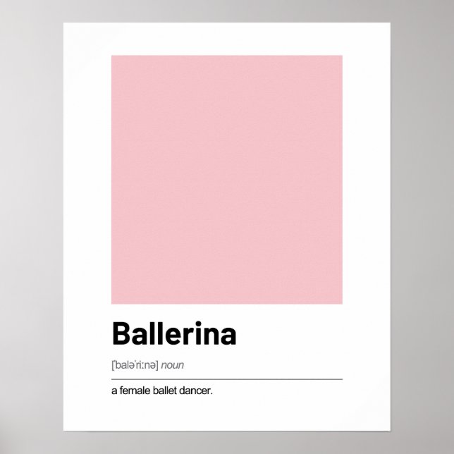 Poster de définition de Ballerina - Art moderne Im (Devant)