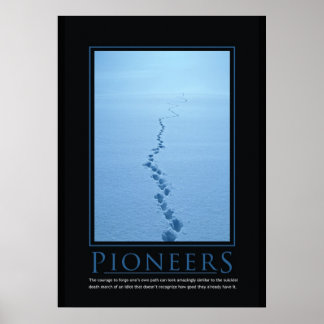 Poster de démonstration des pionniers