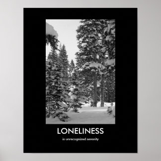 Poster de démotivation de la solitude