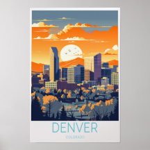 Poster de Denver Travel Colorado Denver