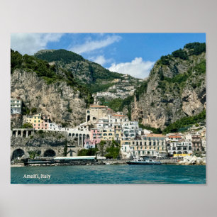 Poster de design Amalfi Italie