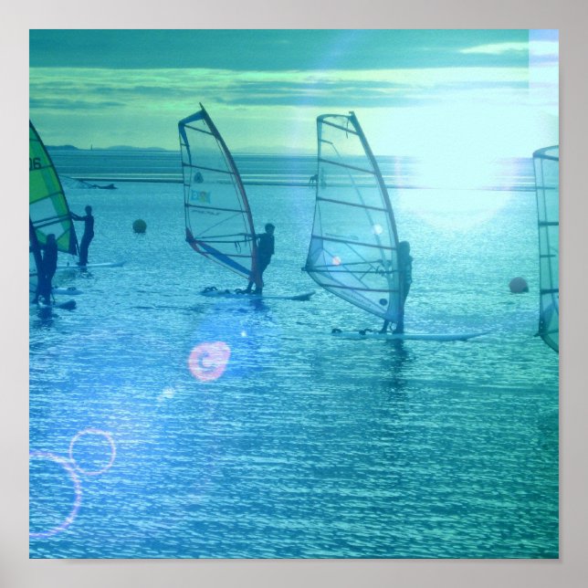 Poster de design de planche à voile (Devant)
