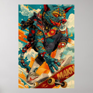 Poster de design de tatouage vintage américain Imp