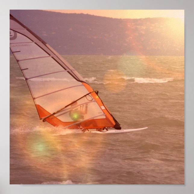 Poster de design Windsurf (Devant)