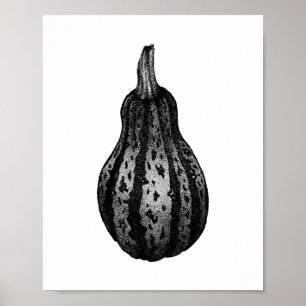 Poster de dessin à incrustation Citrouille d'autom