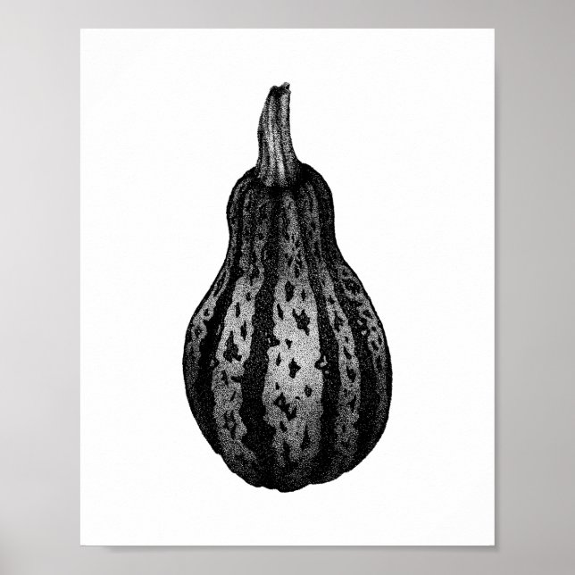 Poster de dessin à incrustation Citrouille d'autom (Devant)