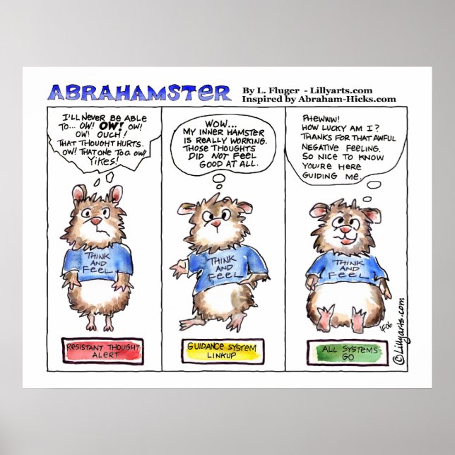 Poster de dessin Abrahamster 3 Panneau Imprimer (Devant)
