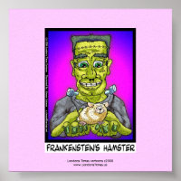 Poster de dessin animé drôle du hamster de Franken