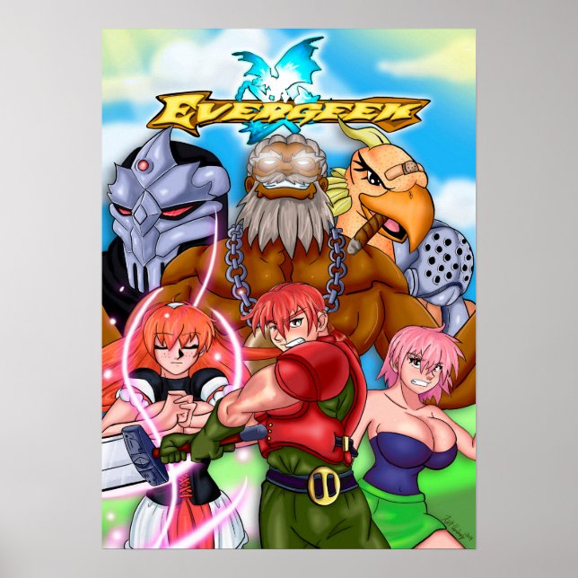 Poster de dessin animé Evergeek 2014 (Devant)