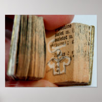 Poster de dessin de la veste de livre miniature Di