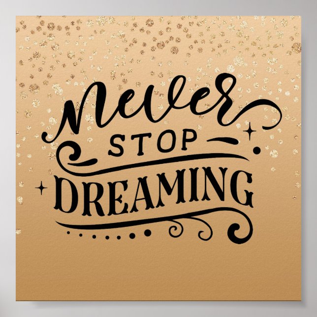 Poster de devis Inspirationnel Specké Or (Devant)