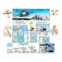 Poster de Ding Duck Aviation Comics