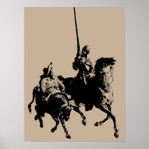 Poster de Don Quichotte et Sancho Panza