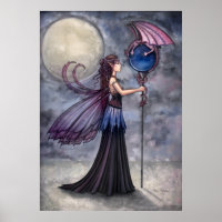 Poster de dragon de fée gothique Imprimer par Moll