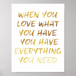 Poster de Faux Gold Foil