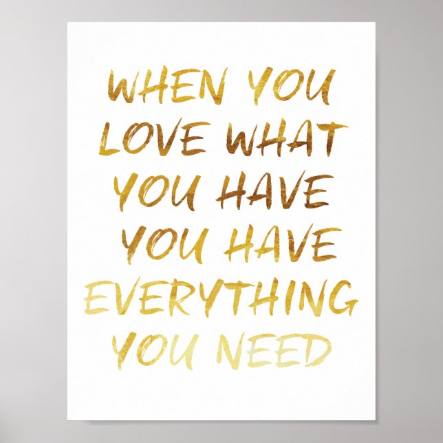 Poster de Faux Gold Foil (Devant)