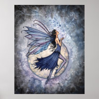 Poster de Fée Bleue de minuit par Molly Harrison