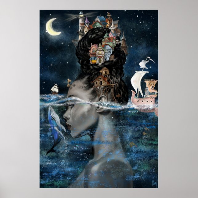 Poster de femme insulaire (Devant)