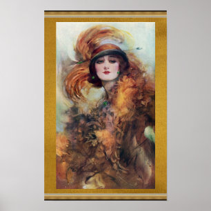 Poster de femme victorienne