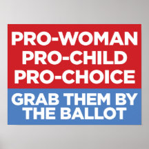 Poster de fenêtre Pro-Woman Pro-Child Pro-Choice 1