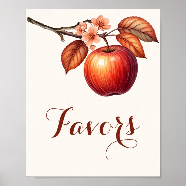 Poster de Fête des mariées Automne Apple Faveurs (Devant)
