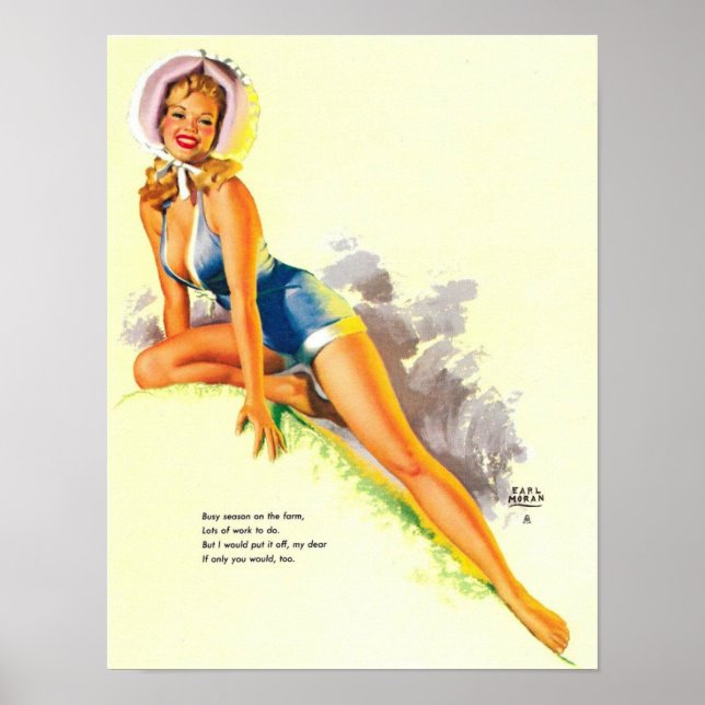 Poster de fille classique (Devant)