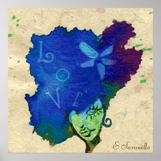 Poster de fille d'amour (Devant)