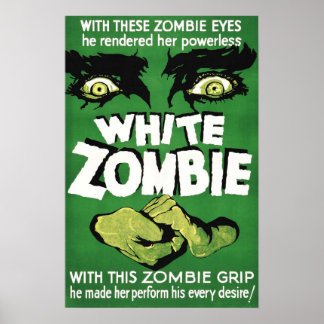 poster de film Vintage White Zombie 1932