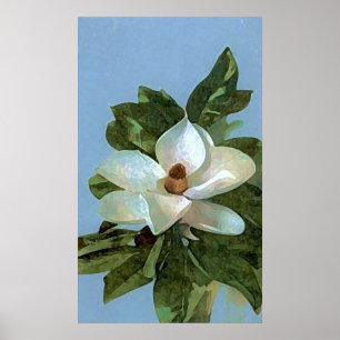 Poster de fleurs Magnolia