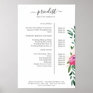 Poster de Floral Price List