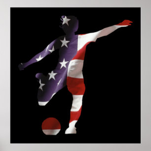 Poster de football américain féminin