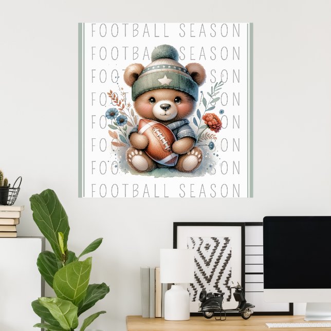 Poster de football personnalisé (Bureau à domicile)