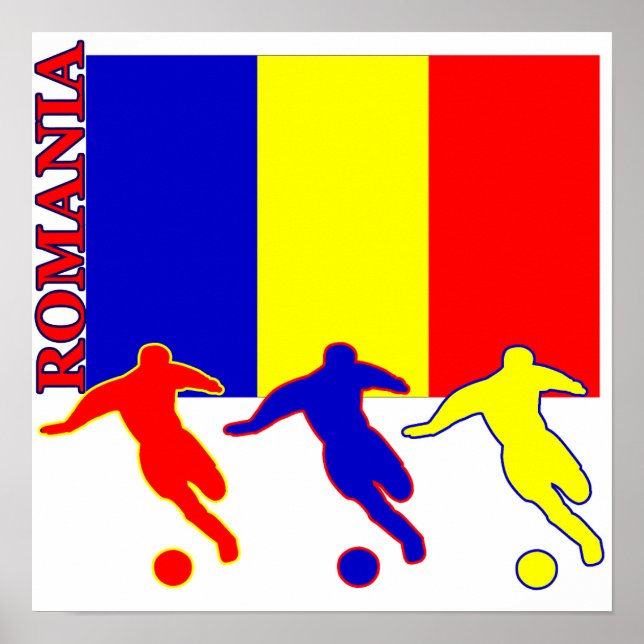 Poster de football Roumanie (Devant)