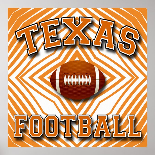 POSTER DE FOOTBALL TEXAS (Devant)