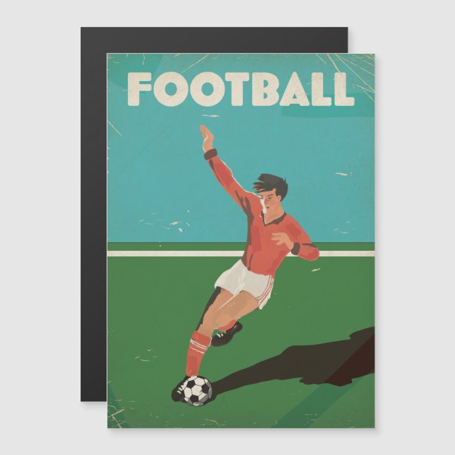 Poster de football vintage (Devant / Derrière)