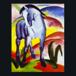 Poster de Franz Marc Blue Horse<br><div class="desc">Affiche de Franz Marc Blue Horse. Huile sur toile de 1911. Franz Marc a créé quelques-unes des plus belles peintures animales du XXe siècle. Ses chevaux bleus sont quelques-uns des tableaux les plus beaux visuellement dans son catalogue. Blue Horse I est une charmante peinture à cheval représentant un cheval bleu...</div>
