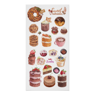 Poster de friandises d'automne