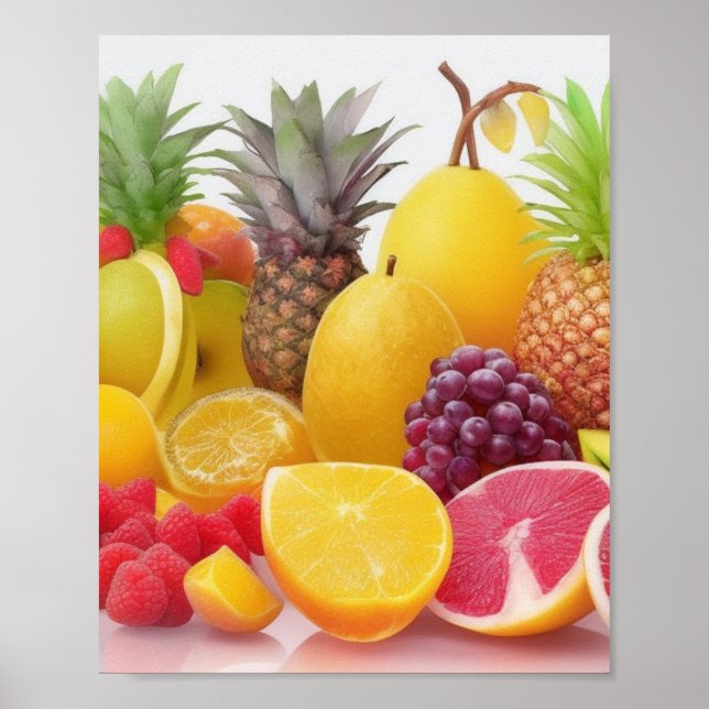 Poster de fruits exotiques Wall Art (Devant)