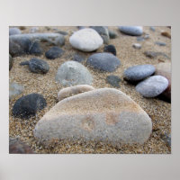 Poster de galets de plage