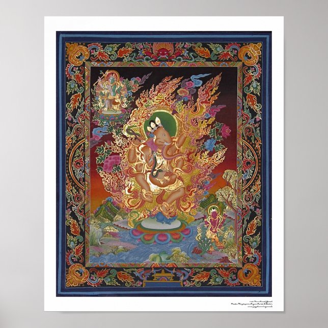 Poster de Ganesh à quatre armes (Devant)