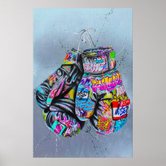 Poster de gants de boxe Banksy, Banksy Graffiti St