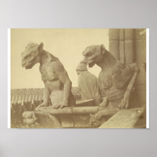 Poster de gargouilles penchées